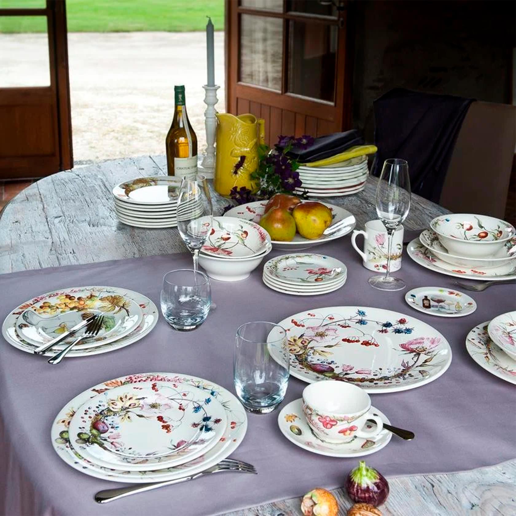 B 4 SOUP/PASTA PLATES BOUQUET