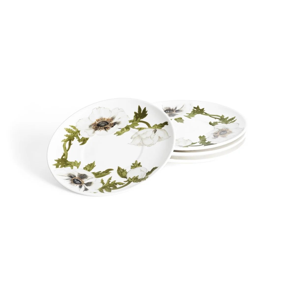 Set of 4 coffee cups & saucers