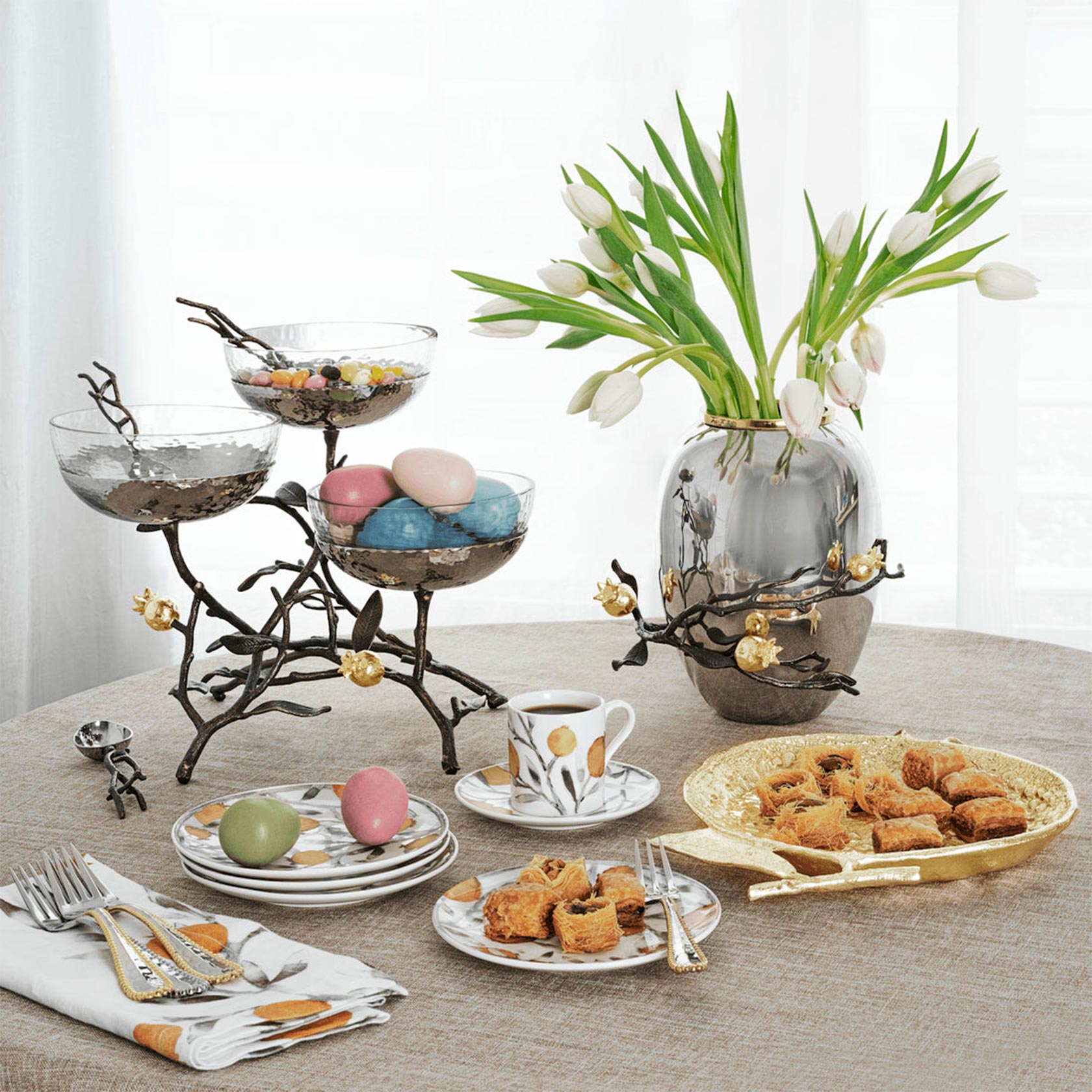 Set of 4 dessert plates