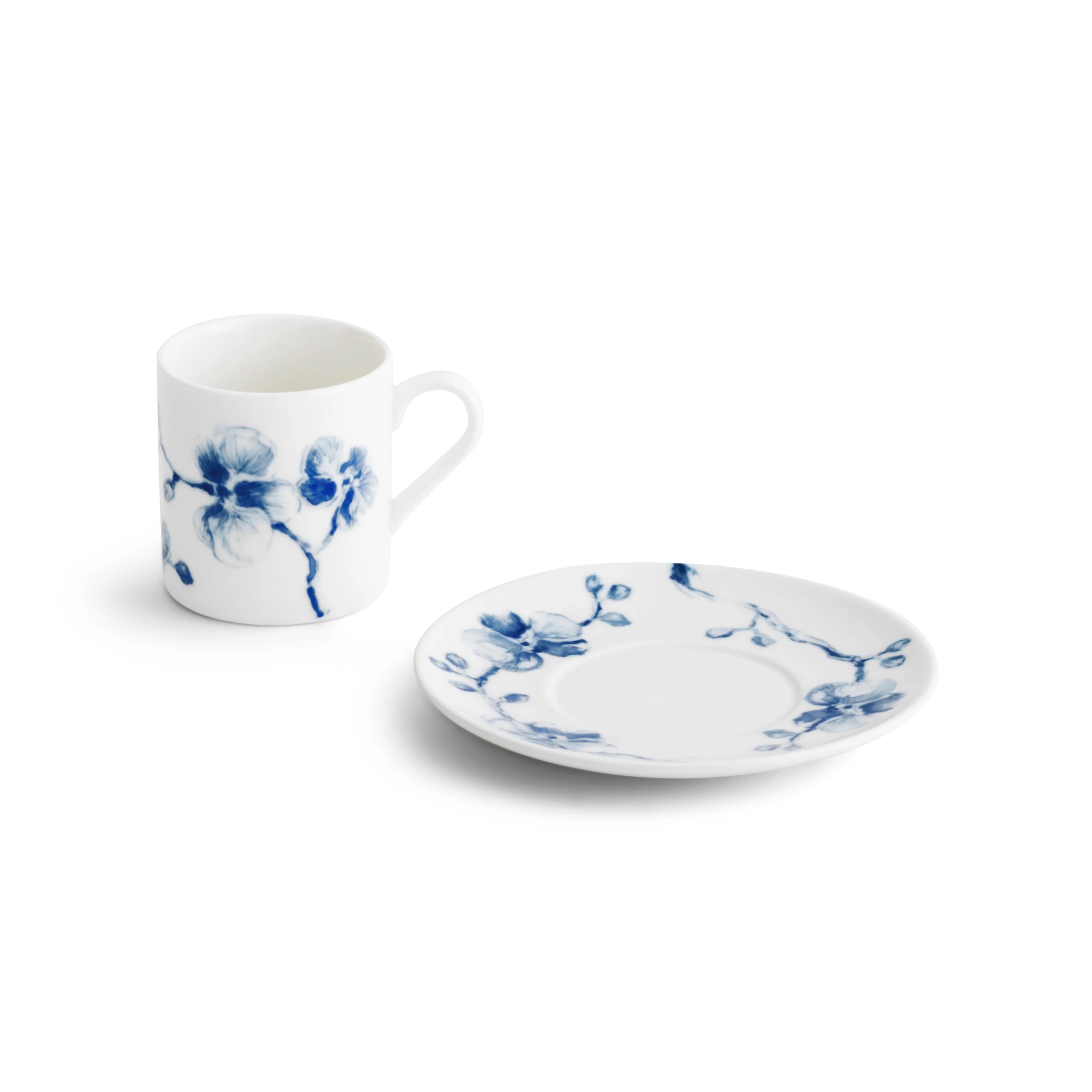 Set of 4 coffee cups & saucers