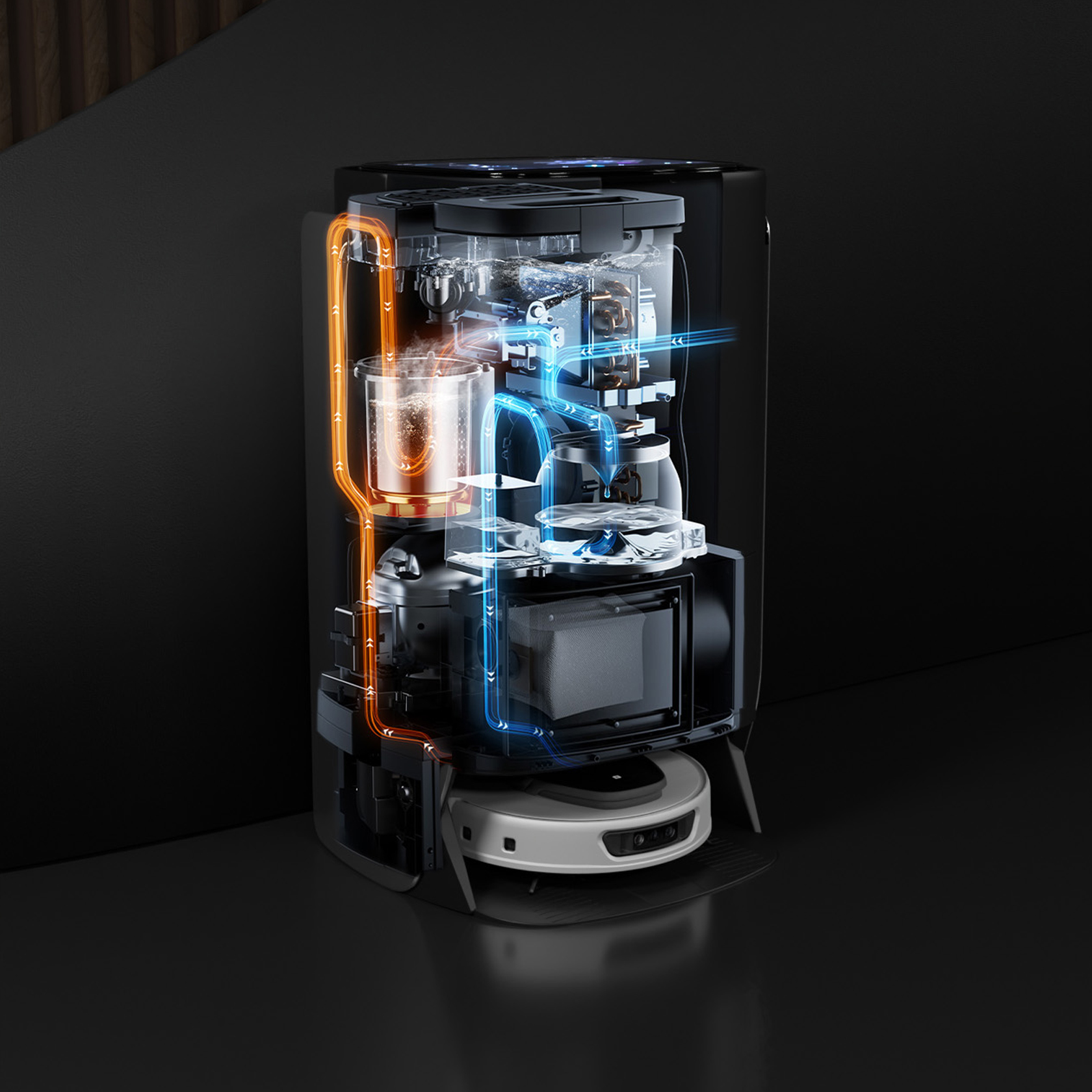Autonomous home cleaning station