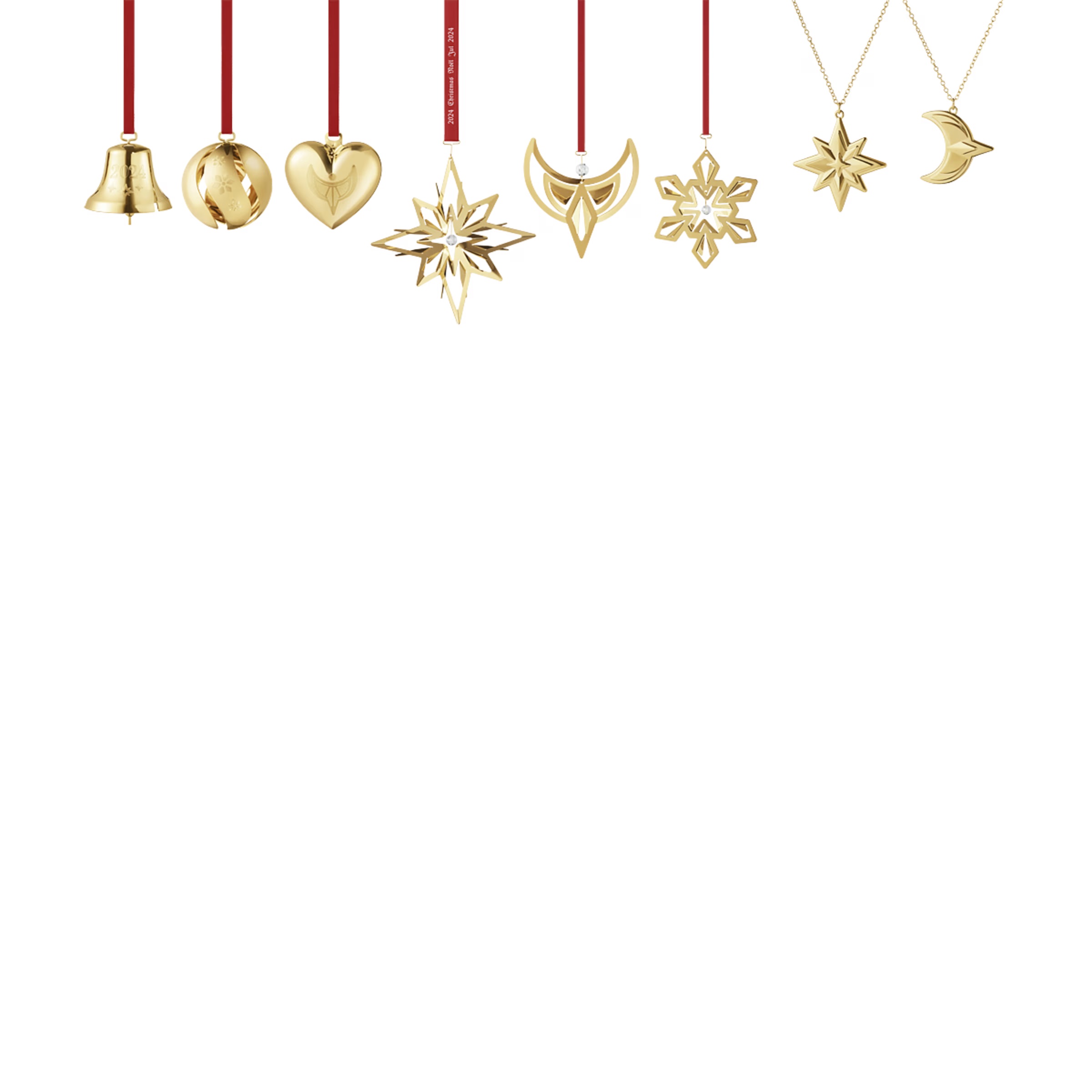 Set of 8 Christmas Ornaments