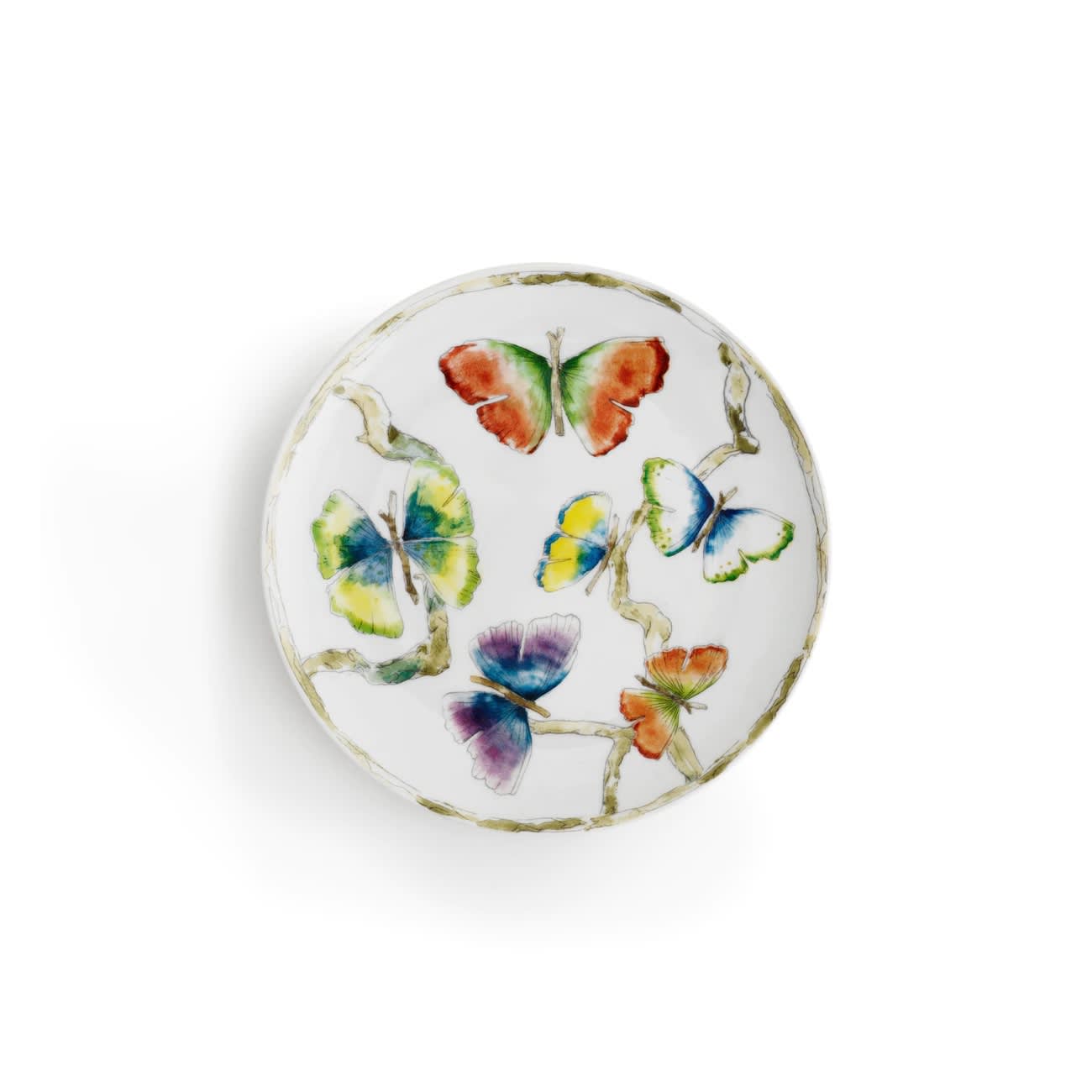 Set of 4 canape plates