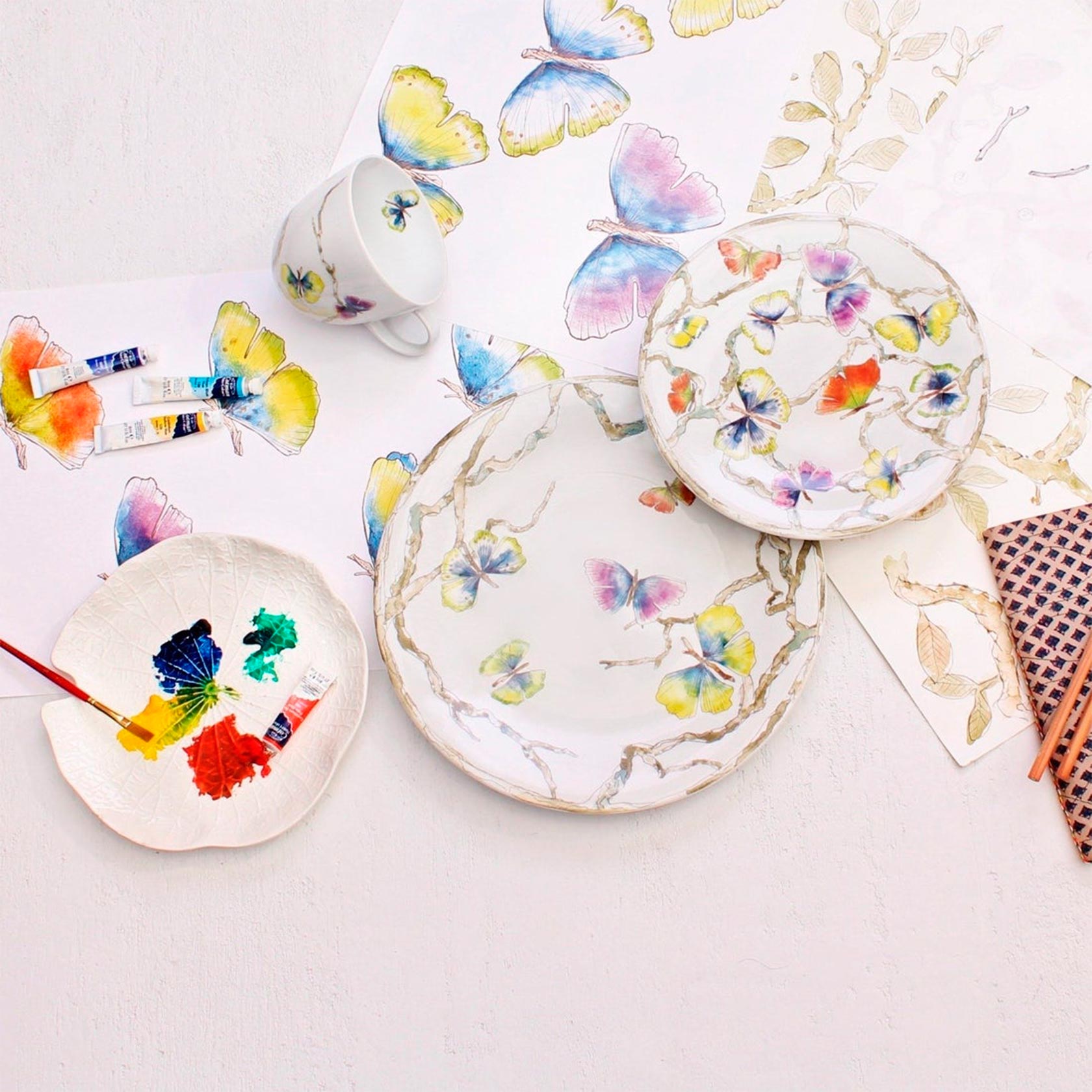 Set of 4 dinner plates