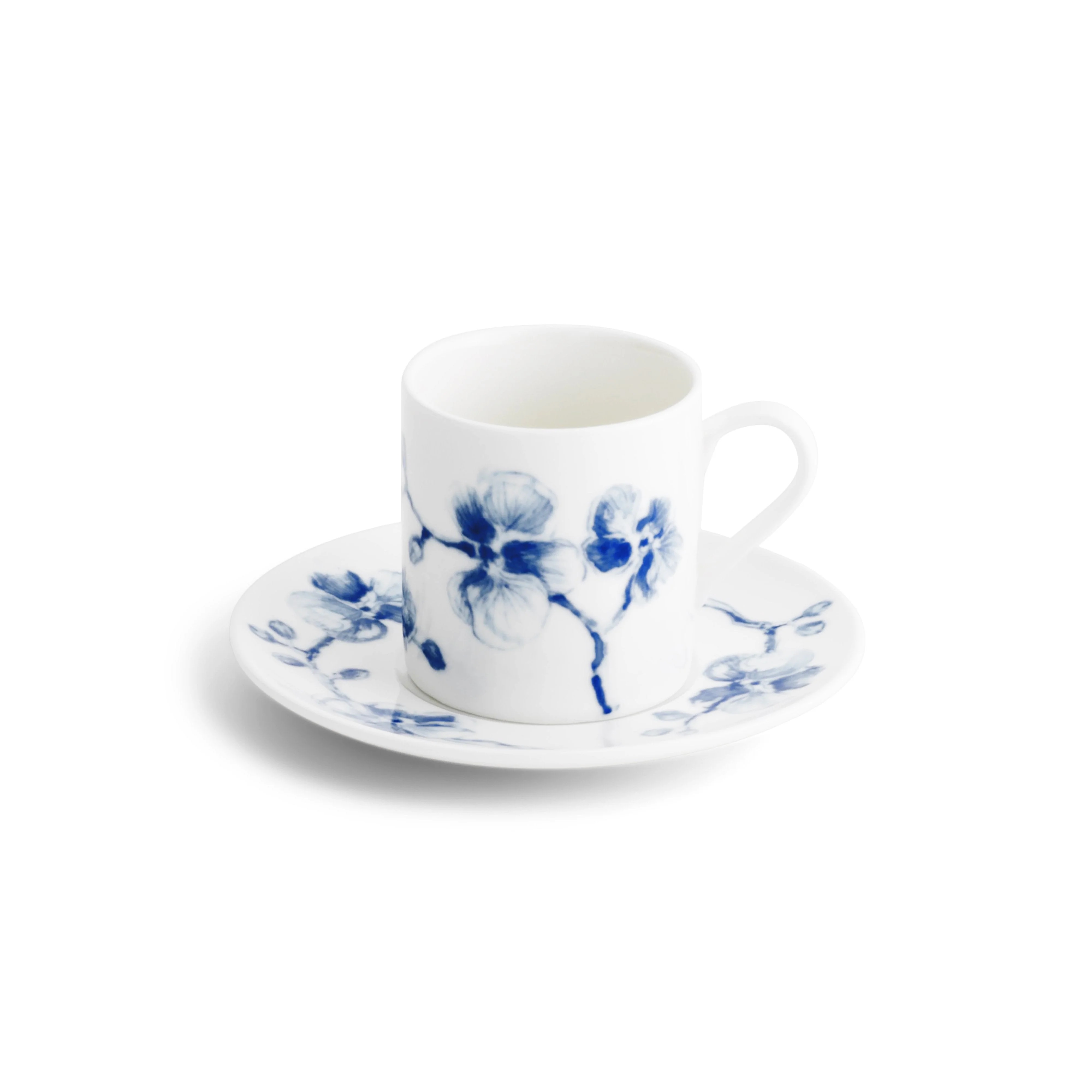 Set of 4 coffee cups & saucers
