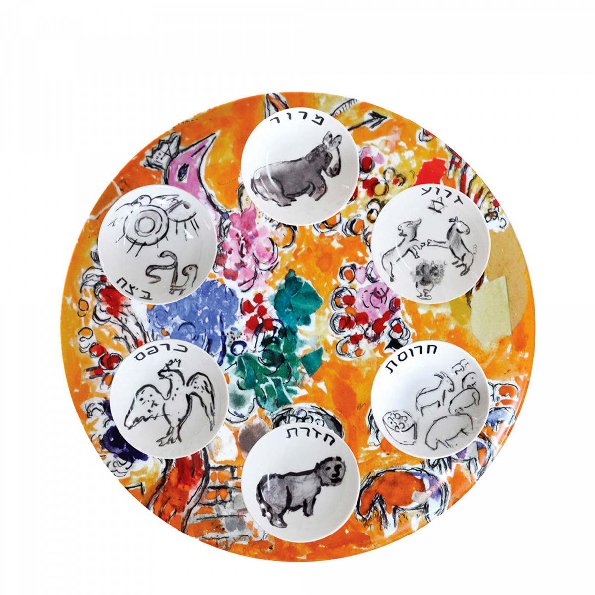 Set of 6 Bowls and a Platter