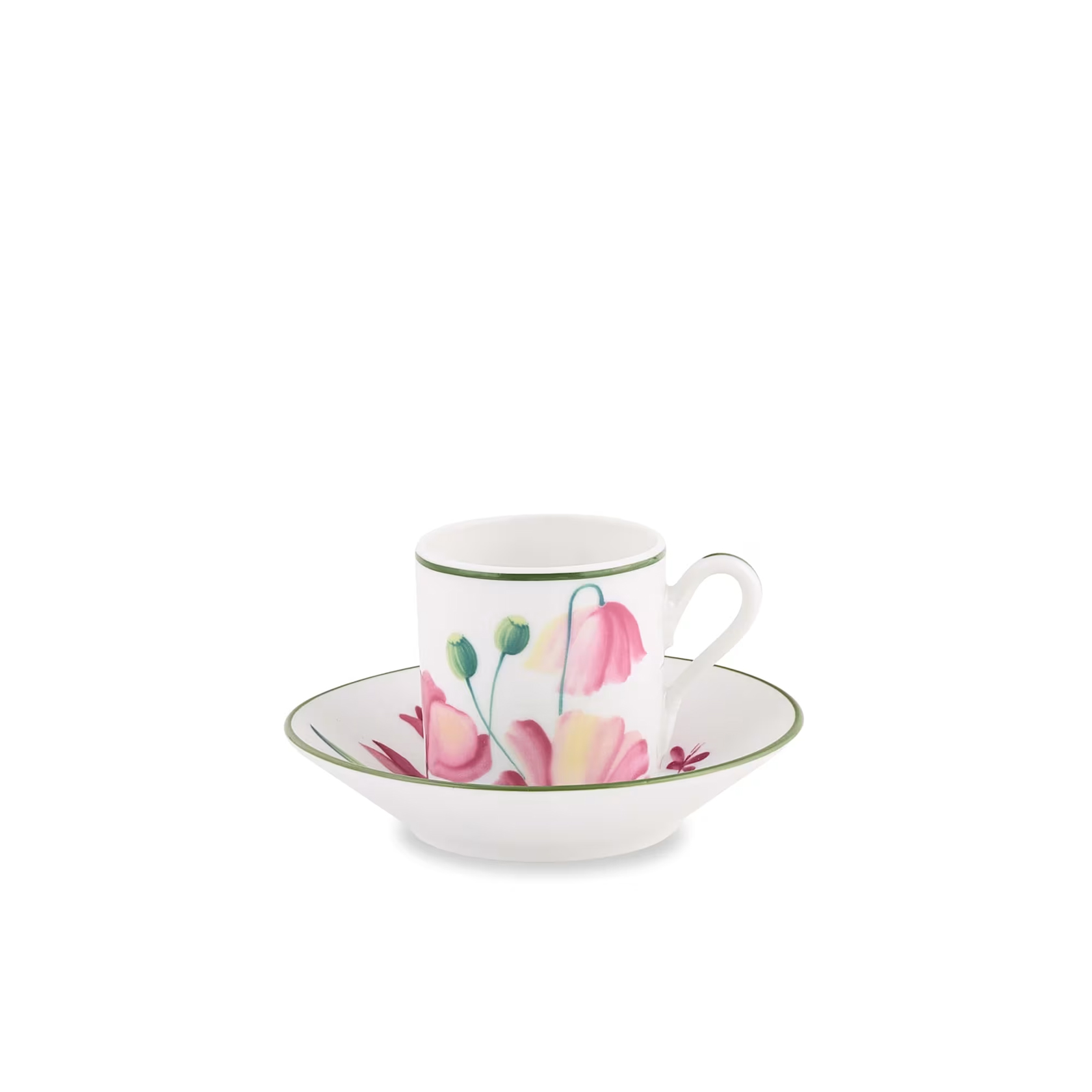 Set of 2 coffee cups & saucers