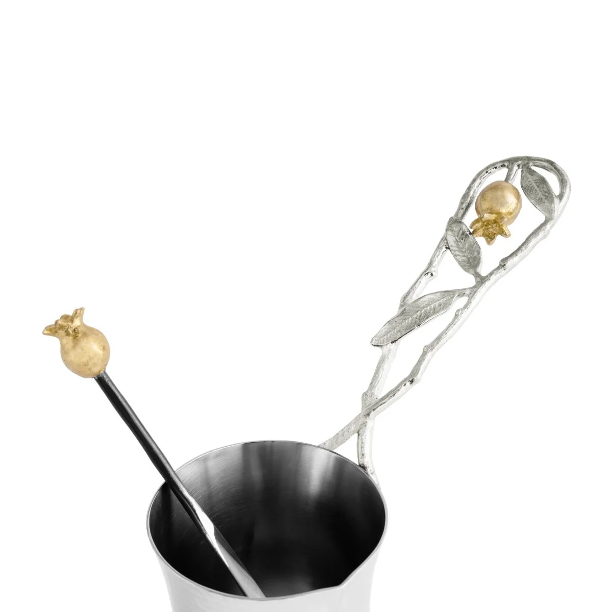 Coffee pot with spoon