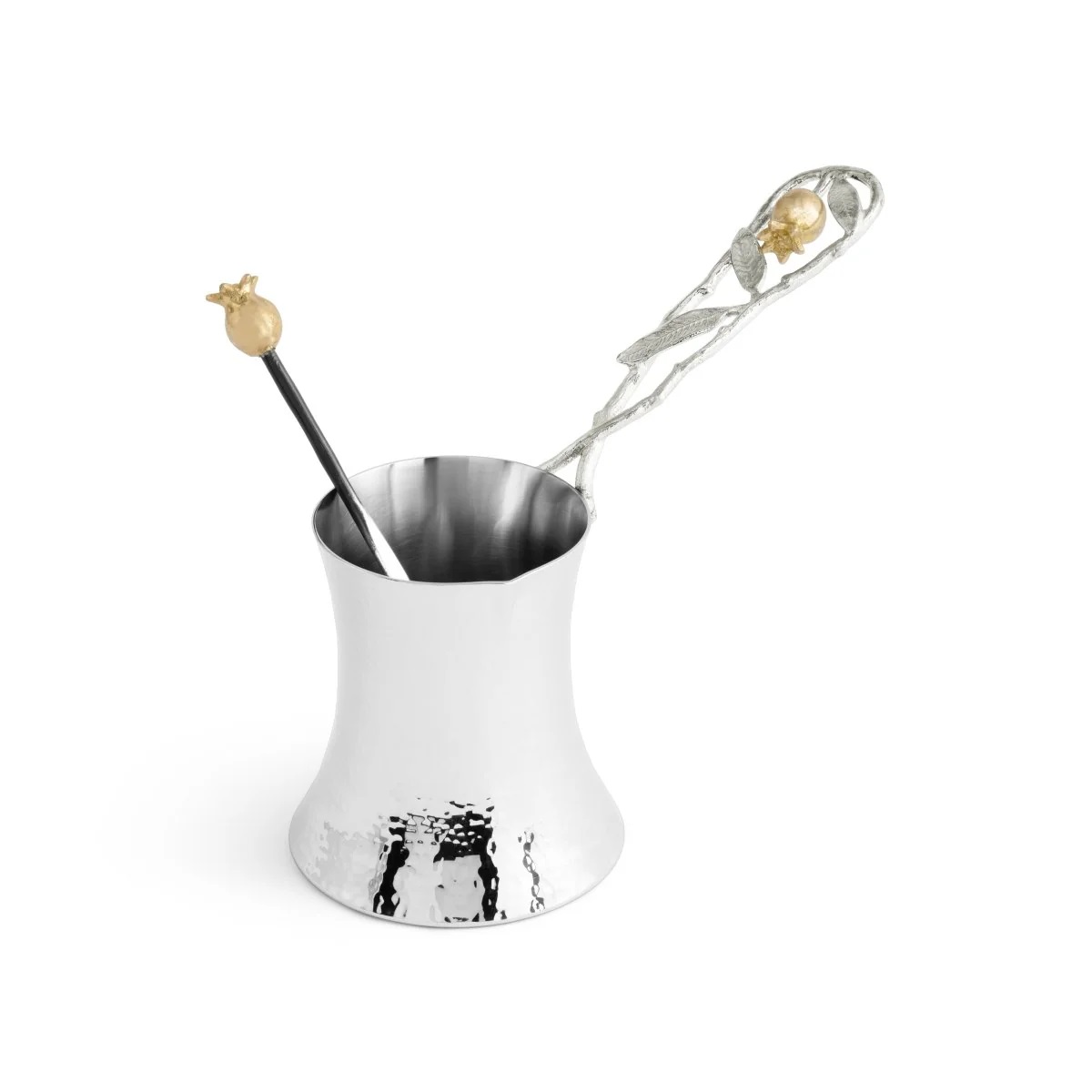 Coffee pot with spoon