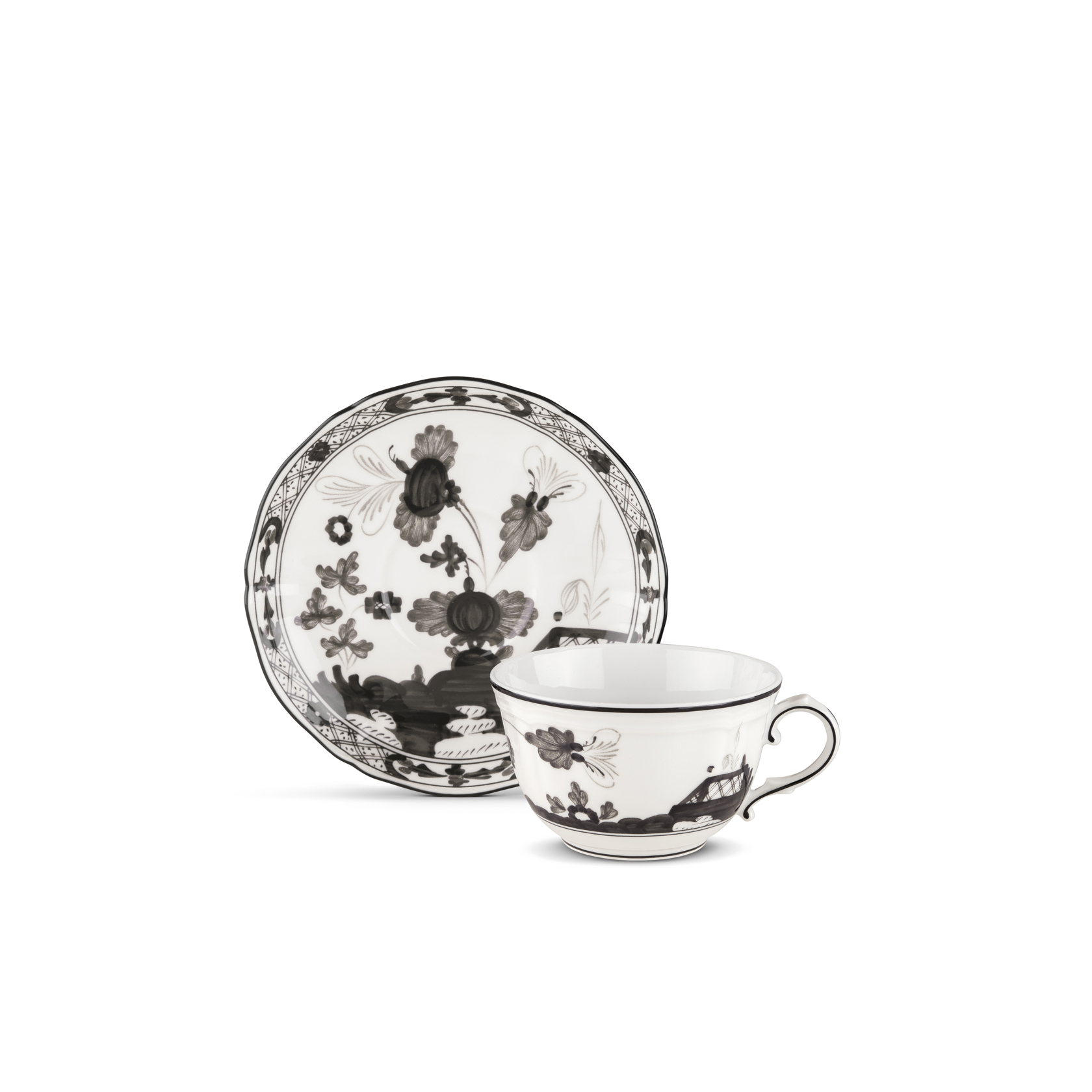 Set of 6 tea saucers