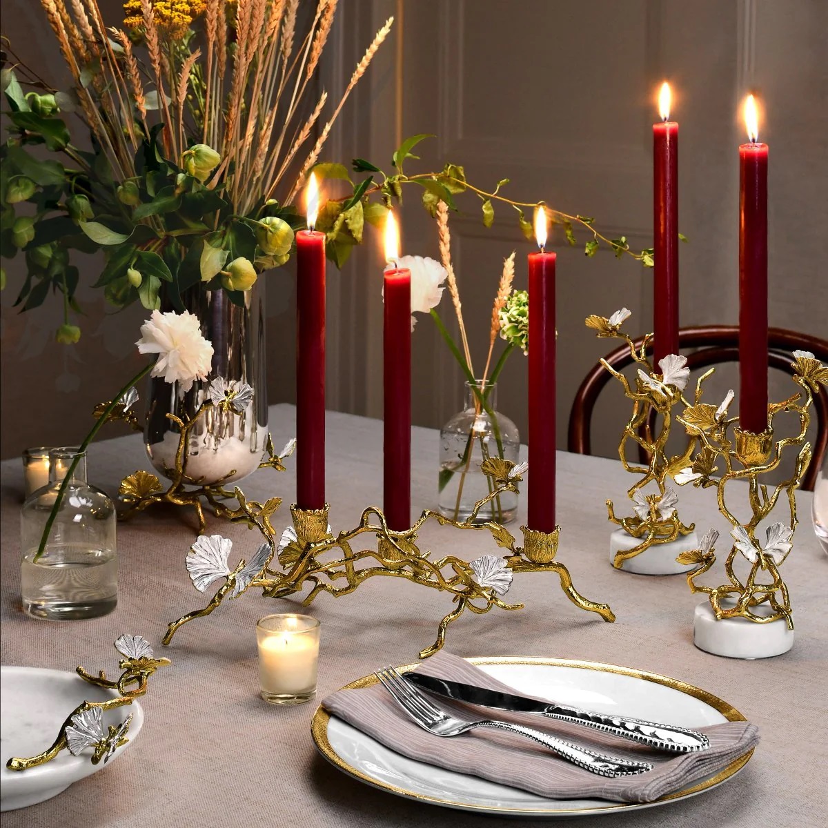 Set of 2 candleholders