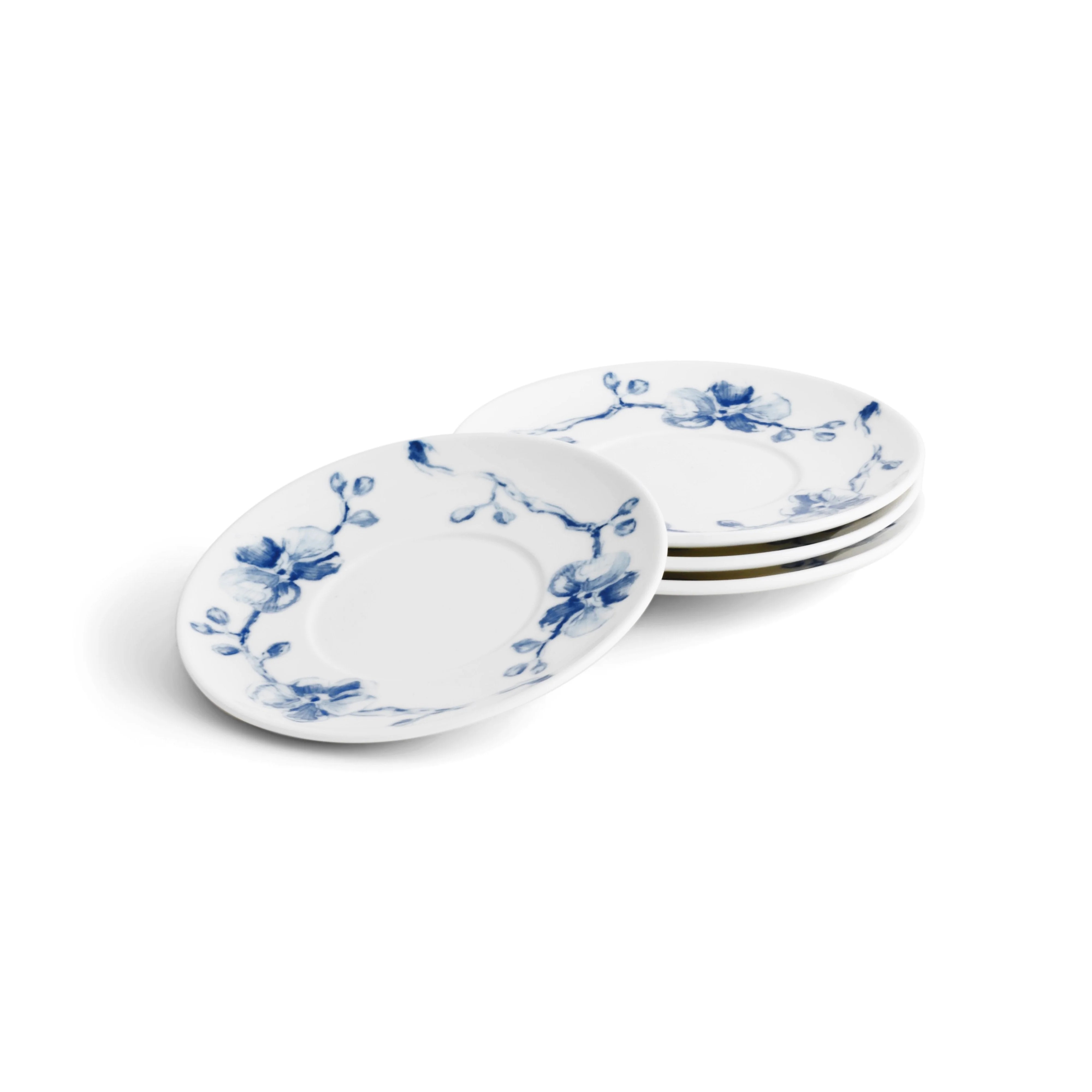 Set of 4 coffee cups & saucers