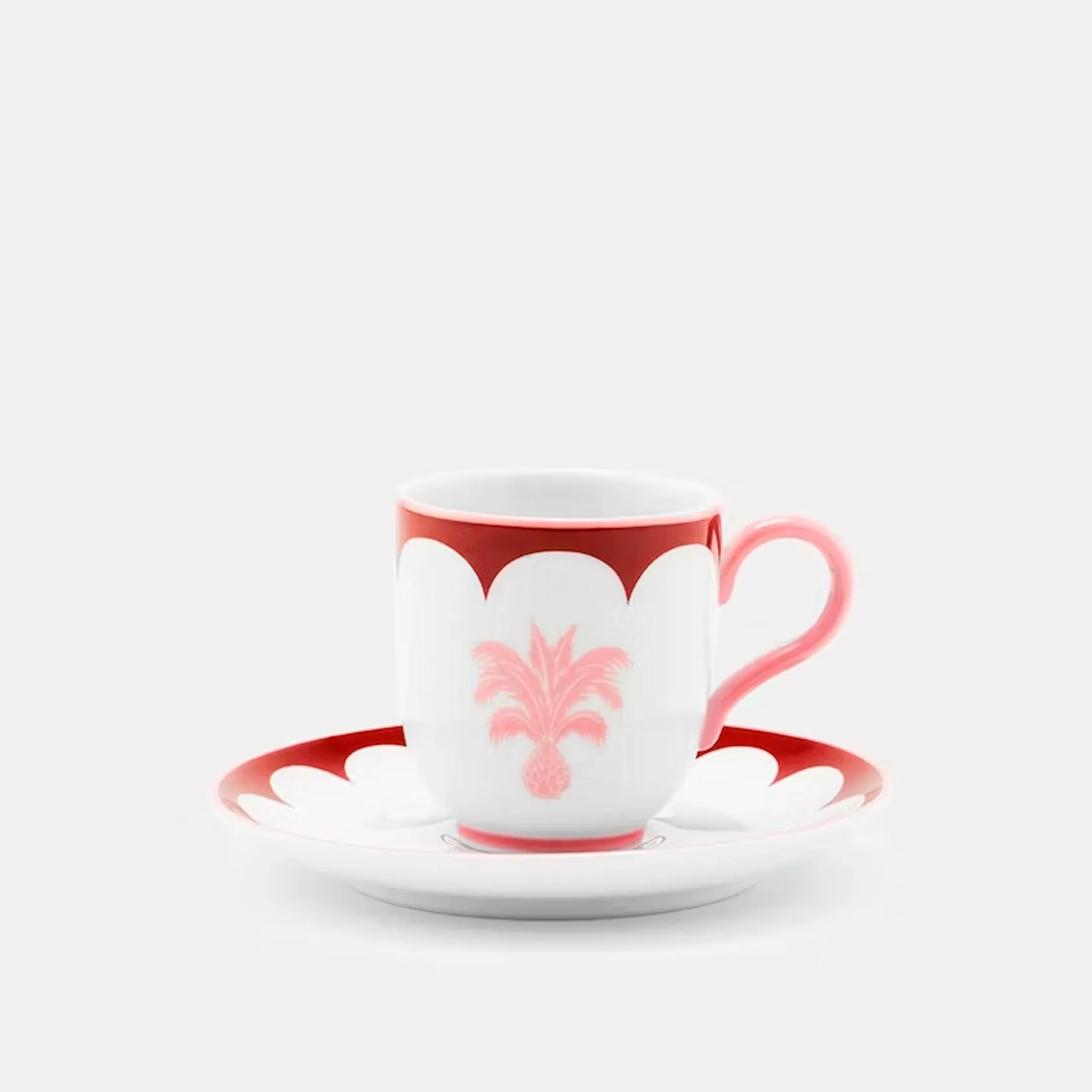 Set of 2 coffee cups & saucers