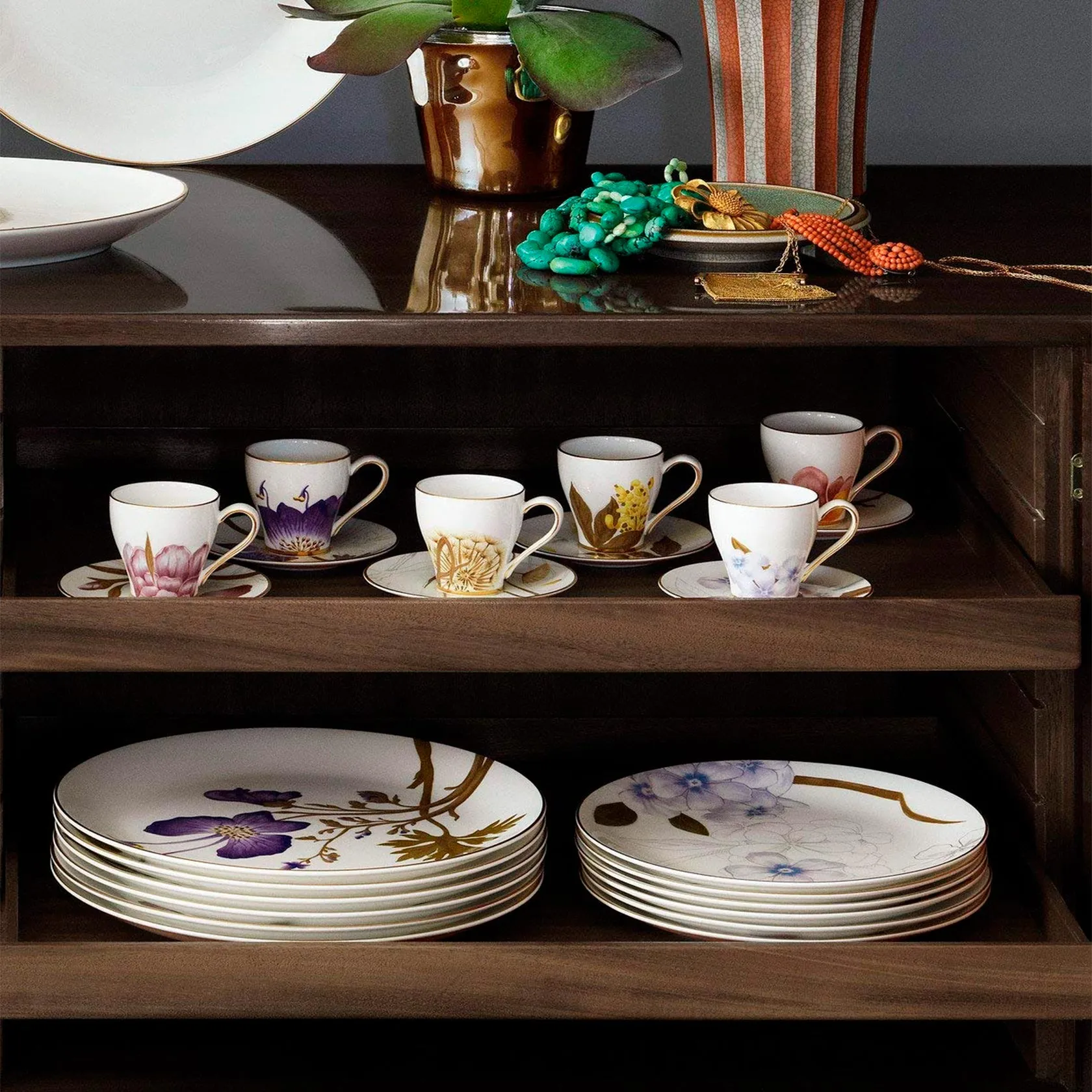 Espresso cup and saucer 100 ml, 6 pcs