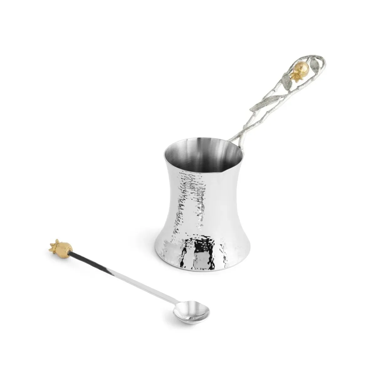 Coffee pot with spoon