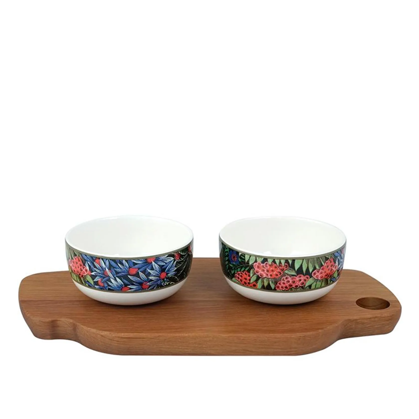 Set of 2 bowls with board