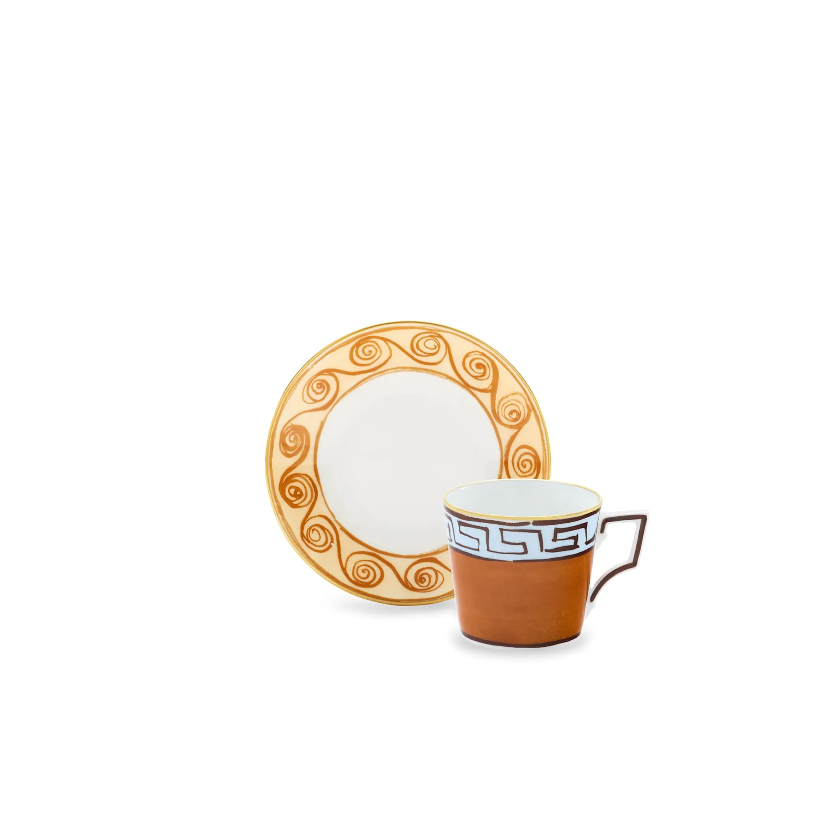 Set of 2 coffee cups & saucers