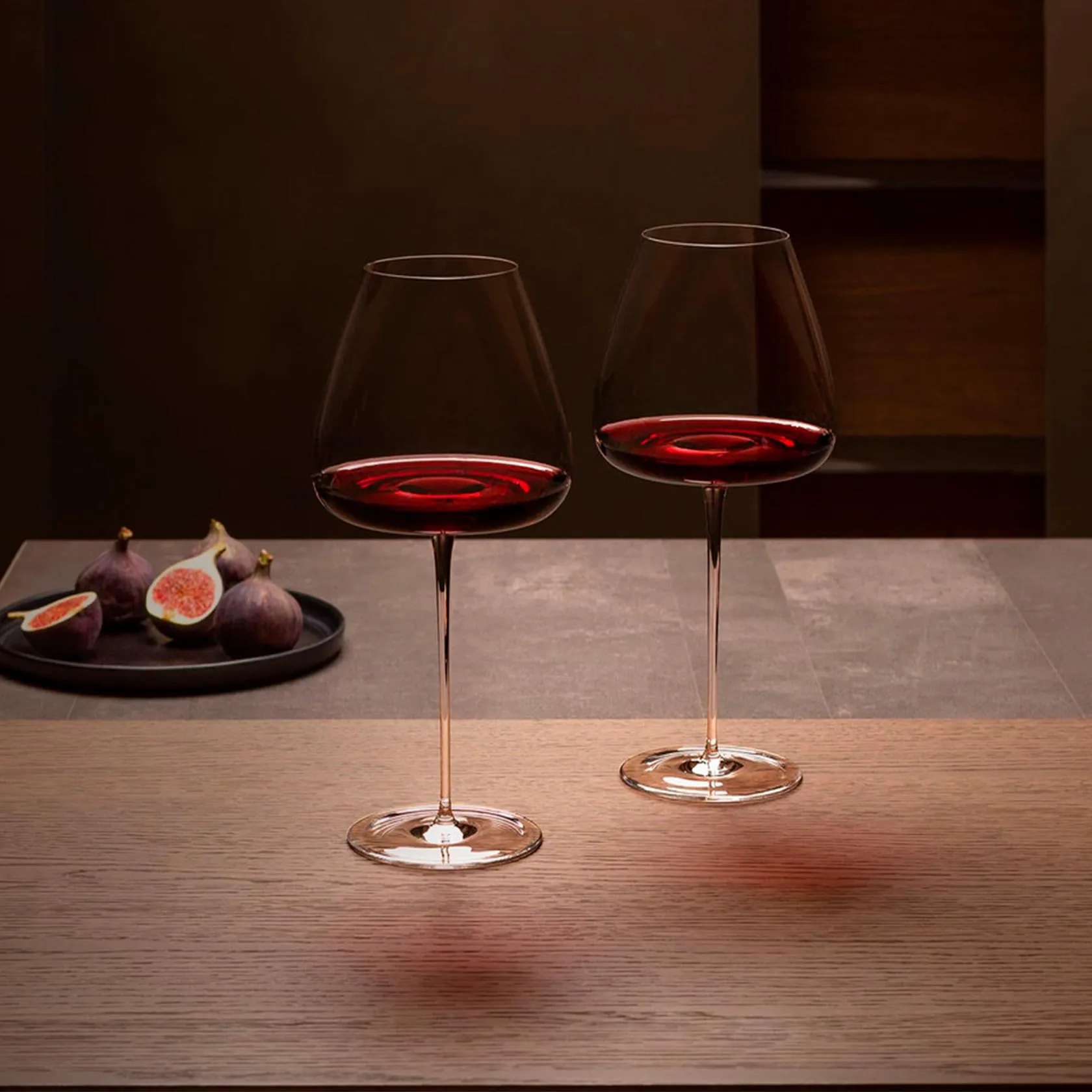 Set of 2 red wine glass