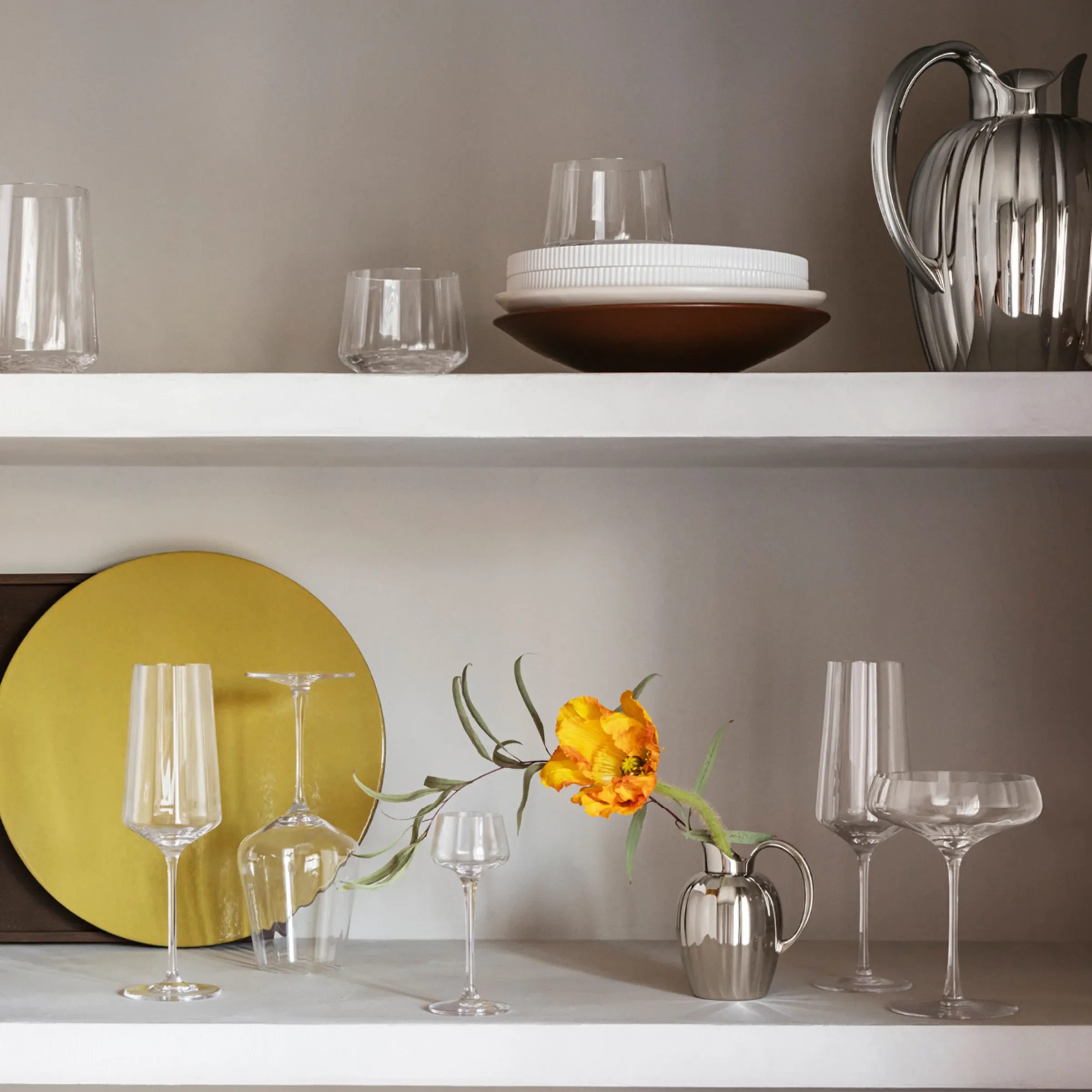 Set of 6 champagne flutes