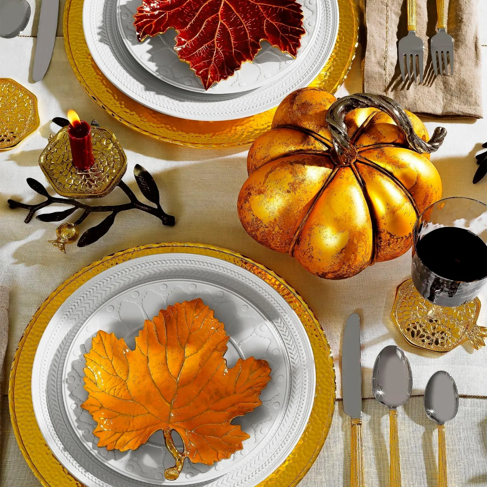 Candleholders, set of 2