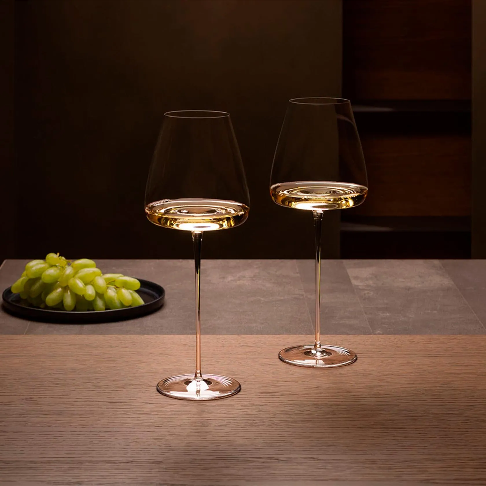 Set of 2 white wine glass