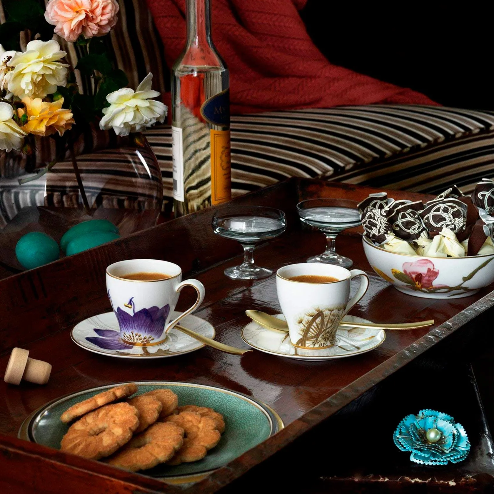 Espresso cup and saucer 100 ml, 6 pcs