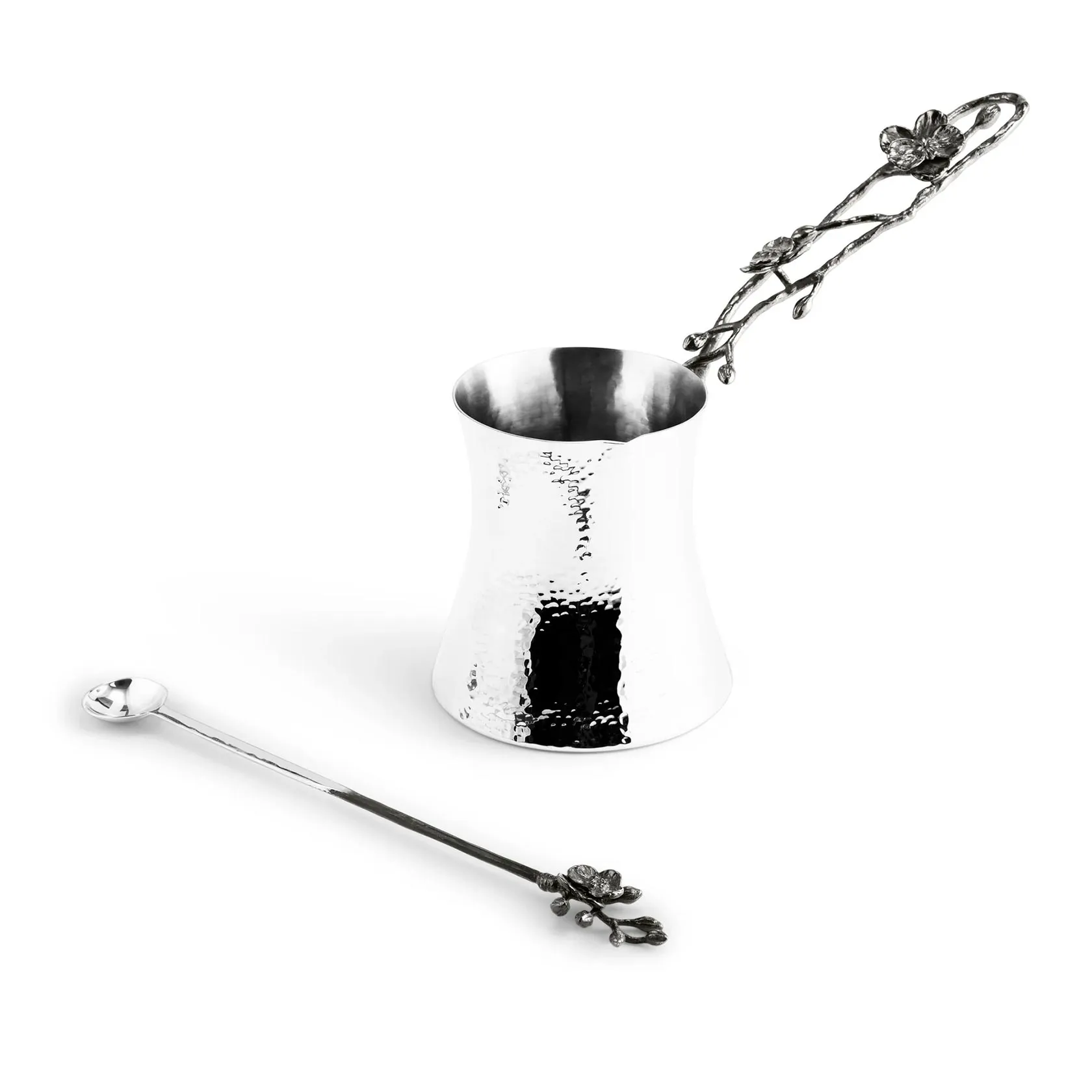 Coffee pot with spoon
