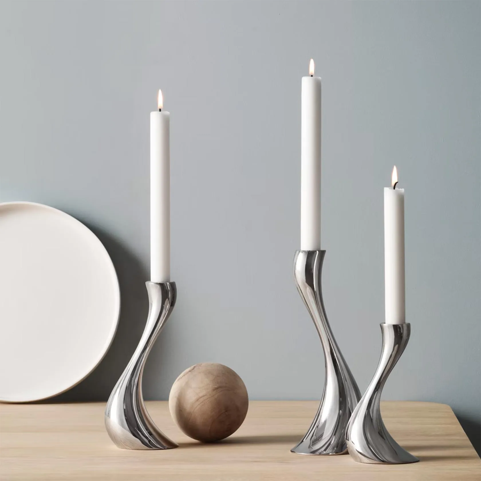 Set of 3 candleholders